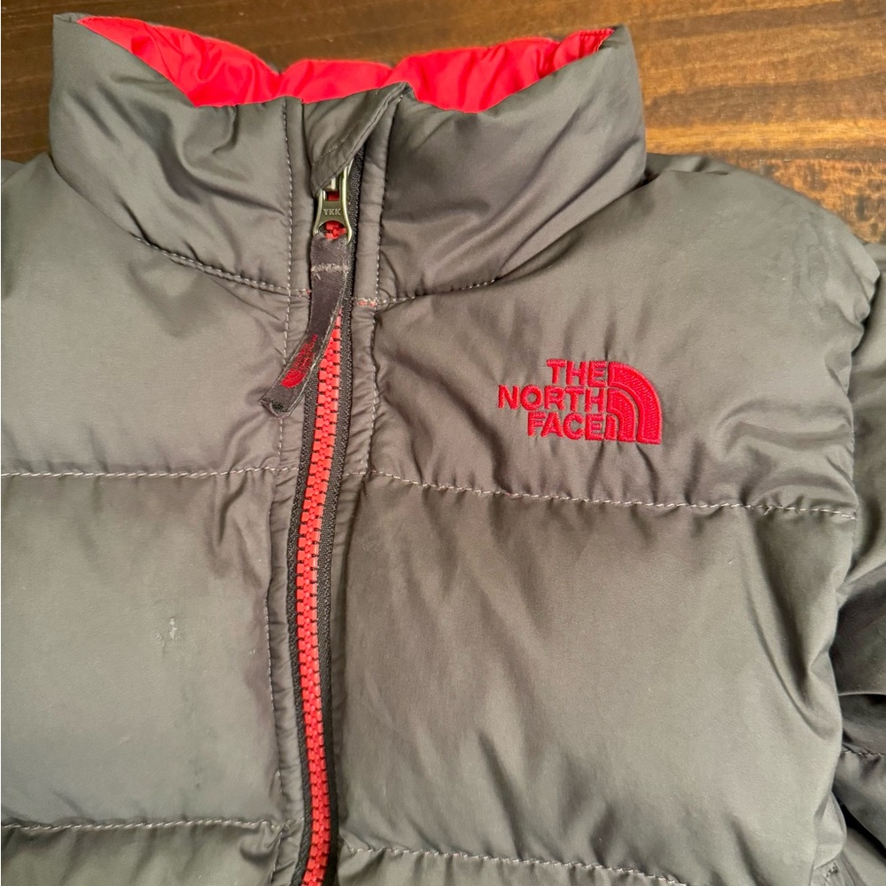 The North Face Gray Puffer Jacket - Picture 2 of 8